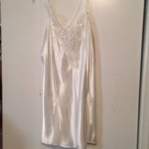 White satin lingerie